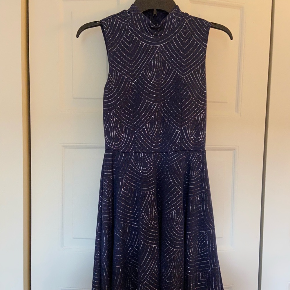 Sparkly High Neck Cocktail Dress